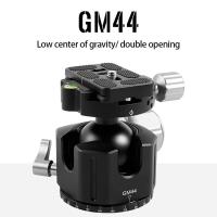 Professional Monopod Tripod GM44 GM54 Head Stable Double Notch 360 Degree Panoramic Low Gravity Center BallHead for DSLR Camer