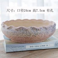 [COD] Succulent flower pots wholesale large-caliber simple ceramic creative succulent plant rough pottery extra large