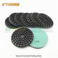 SHDIATOOL 9pcs 100mm thickened Resin bond diamondconcrete floor renew polishing pads 200 concrete sanding discs