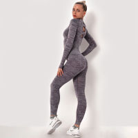 UwilliyME Camouflage Yoga Set 2 Piece Seamless Gym Suits Fitness Sportswear High Waist Leggings Tracksuit Ribbed Workout Clothes