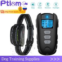 Dog Training Collar Electric Pet Remote Control Barkproof Collars For Dogs Vibration Sound Shock Rechargeable Waterproof