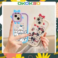 เคสโทรศัพท์มือถือคู่รัก แบบนิ่ม กันกระแทก ลายการ์ตูน Little Monster Minnie สําหรับ OPPO Reno8 Reno7pro reno6 7z 5 R17 A15 A53 A31 A9 2023 F11