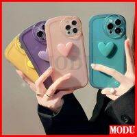 【Great. Cell phone case】 MODU Caing 3D รักเคสโทรศัพท์ซิลิโคนสำหรับ IPhone XR 11 12 Pro Max Mini หรูหราอุปกรณ์ป้องกันเลนส์เคสโทรศัพท์โปร่งใส TPU แบบนิ่ม