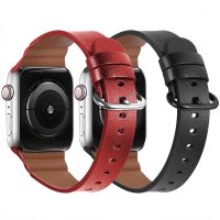 ✾▲❆ Leather Strap for Apple Watch Band 45mm 41mm 44mm 40mm 42mm 38mm Watchband for iWatch Series 8 7 6 5 4 3 SE Ultra 49mm Bracelet