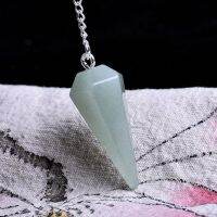 100% Natural Rock จี้รูปกรวย Aura Chakra DIY จี้สร้อยคอคริสตัลตกแต่งหินของขวัญหิน