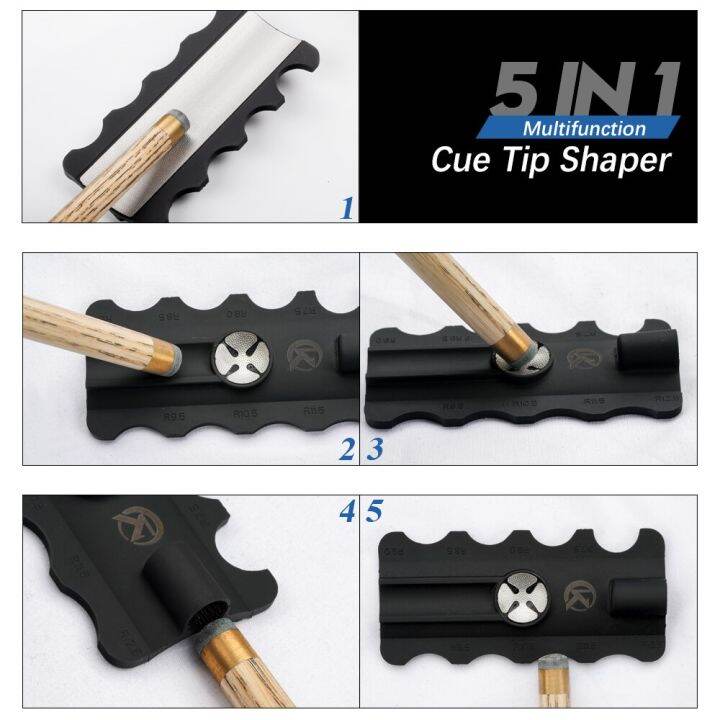 3pcs 5 in 1 CUE TIP REPAIR KIT FOR REPAIRING BILLIARD CUE TIP / GAMIT