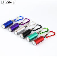 LITAKE ไฟฉายจิ๋วซูมได้แบบ Led,ไฟฉายส่องไฟที่แข็งแรงพร้อมจี้พวงกุญแจของขวัญหัวเข็มขัดปีนเขาสุดสร้างสรรค์