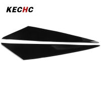 KECHc ไฟหน้าคิ้วไฟหน้าสติ๊กเกอร์แปะเปลือกตารถยนต์1คู่ตกแต่งภายนอกไฟหน้าใช้ได้กับ E84 X1 2009-2014