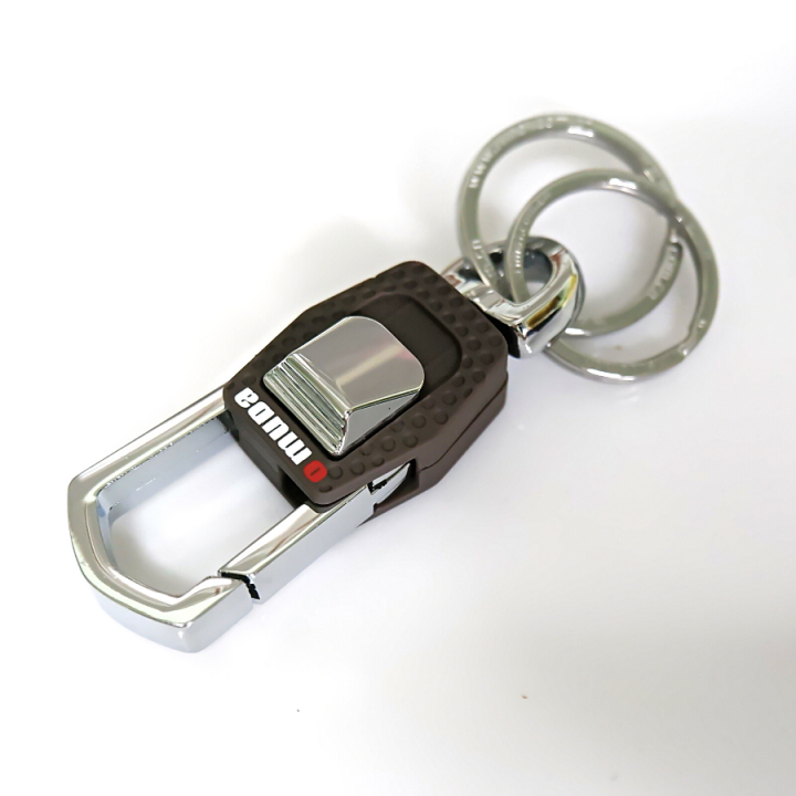พวงกุญแจ-omuda-3717-พวงกุญแจรถยนต์-พวงกุญแจมอเตอร์ไซค์-พวงกุญแจบ้าน-พวงกุญแจเท่ๆ-งานแข็งแรงทนทาน-พร้อมห่วง2ชิ้น