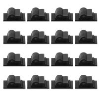 100pcs Adhesive Cable Clips Wire Holders Organizers Cord Managements (Black) Cable holder Cable Management