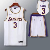 ยอดนิยม เสื้อกีฬาบาสเก็ตบอล ลายทีม NBA jersey MenS Los Angeles Lakers LeBron James 6 No. 3 2022