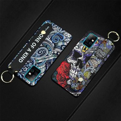 Back Cover Soft Phone Case For Infinix X683/Note8i New Arrival Silicone cartoon Dirt-resistant Soft Case Wrist Strap