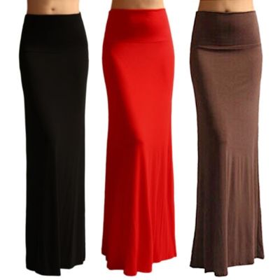 【CC】 Ladies Waist Fishtail Skirt Color Pleated Hip Evening Beach