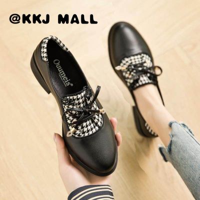KKJ MALL Womens Shoes 2021 Summer New Shallow Mouth All-match Single Shoes Female Korean R Mid-heel Small Leather Shoes