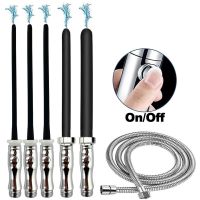 【CW】☬  Metal Faucet Silicone Douche Enema Syringe Shower Cleaning Anal Vaginal Butt Plug Nozzle Gay Massager