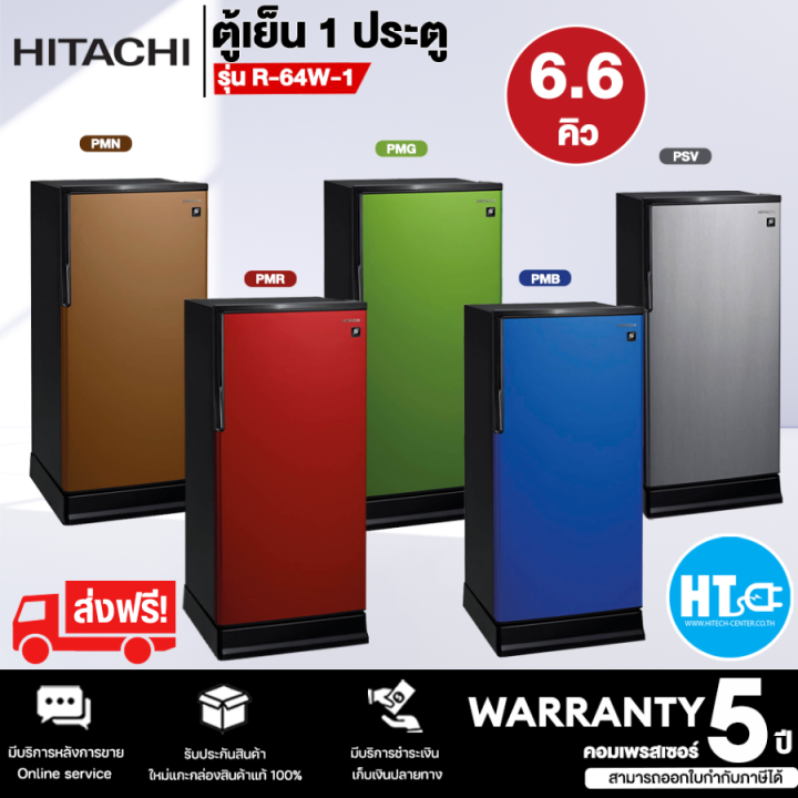 ส่งฟรีทั่วไทย-hitachi-ตู้เย็น-ละลายน้ำแข็งอัตโนมัติ-ตู้เย็นเล็ก-ฮิตาชิ-6-6-คิว-รุ่น-hr1s5188mn-freezer-ราคาถูก-รับประกันศูนย์-5-ปี-เก็บเงินปลายทาง