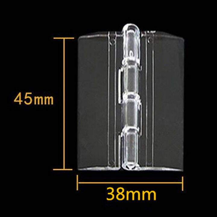 Magical house 10PCS Durable Clear Acrylic Folding Hinges Transparent