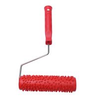 7inch Embossed Raindrop Painting Roller with Plastic Handle for