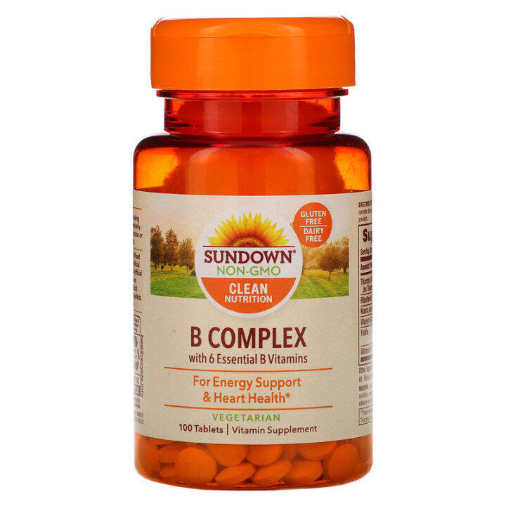 Sundown Naturals, B-Complex, 100 Tablets | Lazada PH