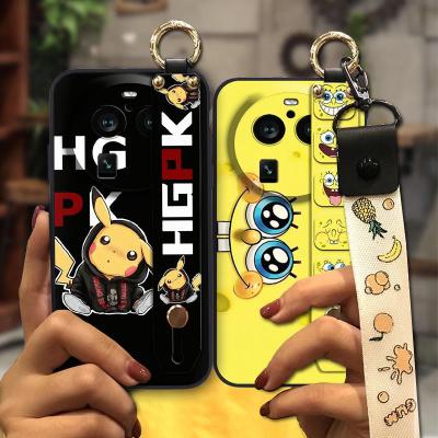 Silicone Wristband Phone Case For OPPO Find X6 Pro Cartoon Lanyard Fashion Design Waterproof Wrist Strap Anti-dust New
