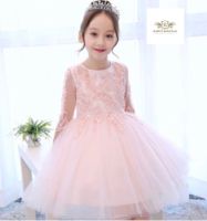 Pink Cocktail Dress Girls เดรส ชุดไปงาน ชุดกระโปรงสีชมพู+ที่คาดผมคละแบบ สวย สวมใส่ง่าย ขนาด 160 (10-13 ปี) สำเนา