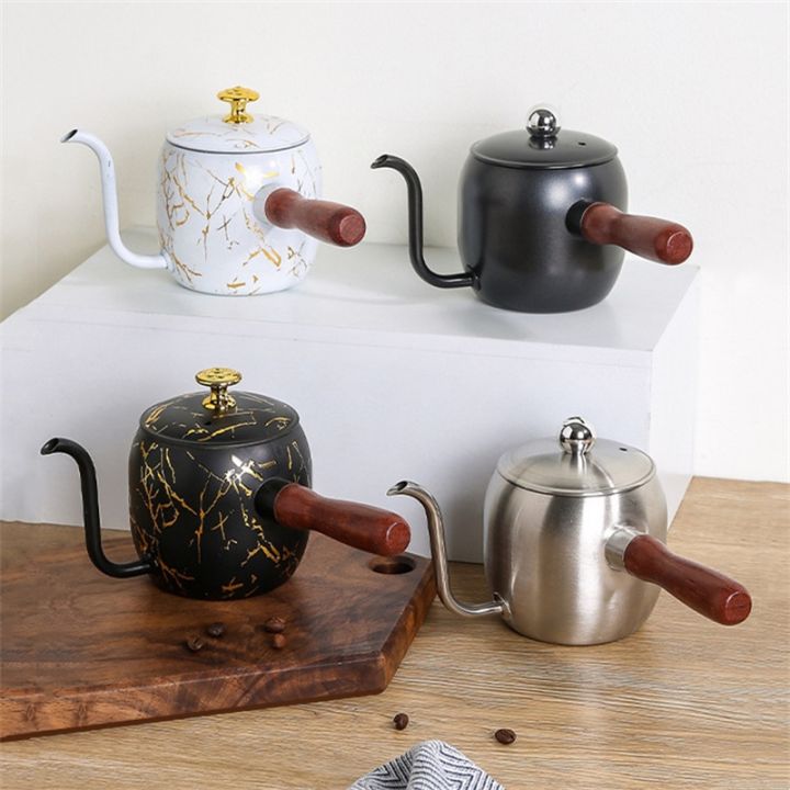 pour-over-coffee-kettle-500ml-coffee-pot-ergonomic-anti-scalding-wooden-handle-vertical-water-flow-gooseneck-coffee-kettle