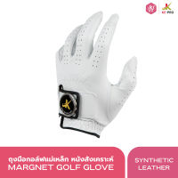 ถุงมือกอล์ฟแม่เหล็ก ถุงมือกอล์ฟหนังสังเคราะห์ มือซ้าย Margnet Golf Glove Synthetic Leather Left Hand