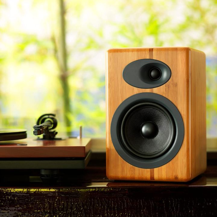 audioengine-a5-classic-natural-bamboo-ลำโพงขนาดบุ๊คเชลฟ์-คุณภาพเสียงระดับ-hi-end