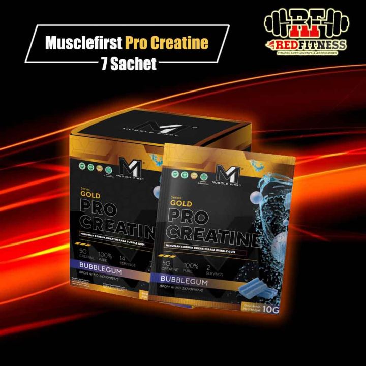 M1 Muscle First Pro Gold Creatine Box Isi 7 Sachet 14 Serving