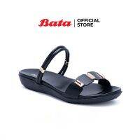 Bata บาจา รองเท้าส้นแบน รองเท้าแตะลำลอง รองเท้าแตะ รองเท้าผู้หญฺิงส้นแบน รองเท้ารับซัมเมอร์ แฟลตแฟชั่นสตรี สำหรับผู้หญิง รุ่น Andrea สีดำ 6616551