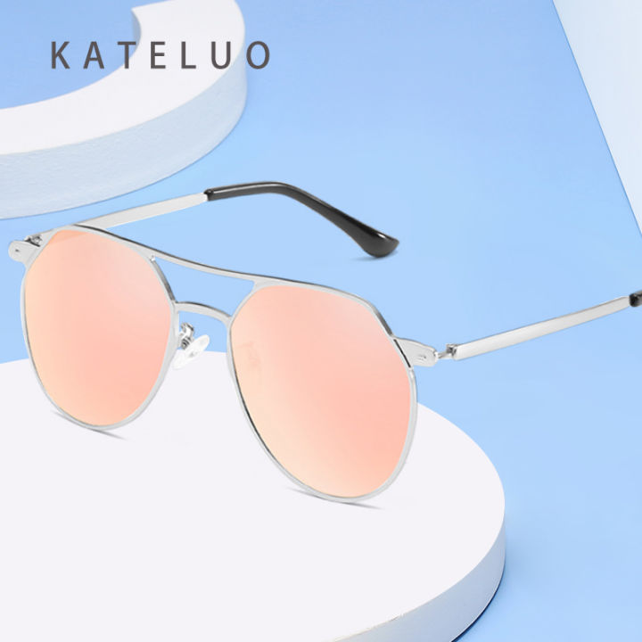 kateluo-คางคกแว่นกันแดดทันสมัยวินเทจสีสันสำหรับทั้งหญิงและชายโลหะ-cj7744แว่นกันแดดบุคลิกยุโรปและอเมริกา