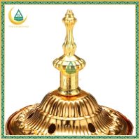 ARABIC MABKHARA Iron Art Bakhoor Burner Incense Burner Hollow Aromatpy Burner Furnace Golden Censer Positive Energy