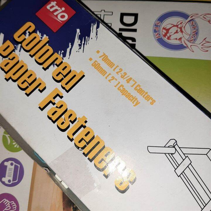 Colored Paper Fasteners (50pcs) Lazada PH