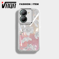 VRQR เคสกันกระแทกสำหรับ Vivo Y27 5G Y36 4G Y36 5G ฟิล์มเลนส์ Meitong ดาวประกายดอกชงโคสินค้าแฟชั่นเคสโทรศัพท์