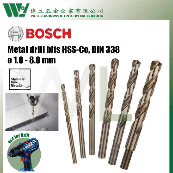 Bosch 1.013.0mm HSS Cobalt 135 Metal Drill Bit / drill bit stainless