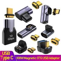 [HOT HAIXWLXKWW 589] 100W Magnetic USB Type C Adapter 40Gbps Thunderbolt Charging Converter 3.0 Fash Hub สำหรับ Ipad