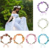 New Fashion Flower Crown Bride Wedding Hair Accessories Gorgeous Flower Headbands Braided Hair Vine Hair Ornament For Women Girl