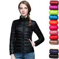 ✴ﺴ sdeifhruhvfu Para baixo Parka Mulheres Ultra-light Thin Down Jacket 2020 Outono Inverno Magro Curto Com Capuz Pato Branco Quente Baixo Casaco Casacos Das