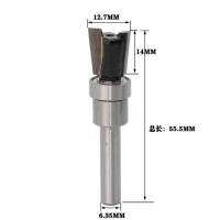 LazaraLives มาตรฐานอุตสาหกรรม1/4นิ้วก้านคาร์ไบด์ Dovetail Joint Router Bit เครื่องมือตัดขอบไม้