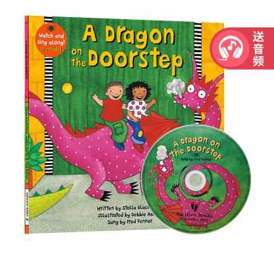 A dragon on the doorstep original English childrens picture book barefoot books Liao Caixings audio book list with CD Ivy League dad recommends learning while listening parent-child education interactive enlightenment