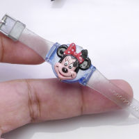 นาฬิกา Vintage มือสองญี่ปุ่น MICKY MOUSE ระบบ Quartz lcd LADY หน้าปัดการ์ตูน หน้าปัด 18มม. ใช้งานได้ปกติ สภาพดี ของแท้ ไม่กันน้ำ