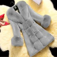 ◇☄ 2022 New Middle-Long Coat Faux Fur Females Warm Loose Fashion Ladies Cotton