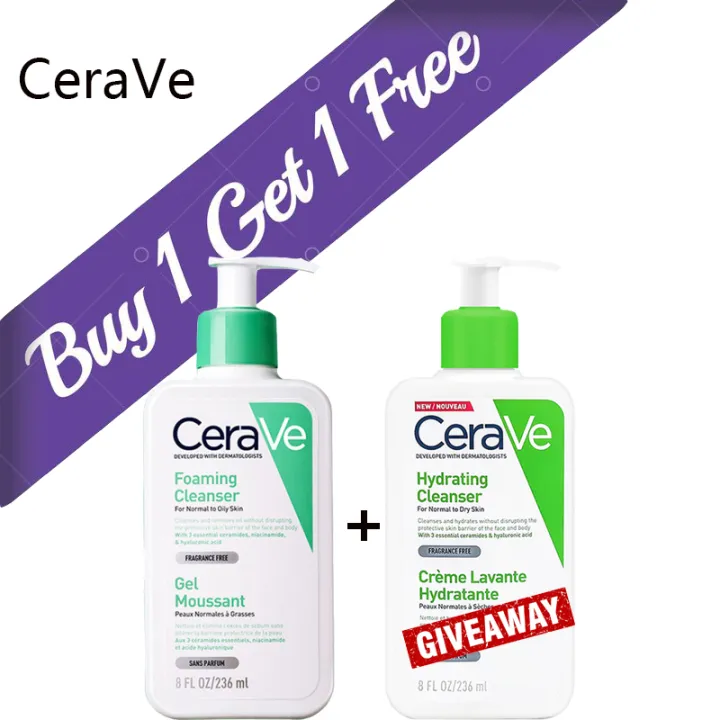 Cerave Gel Facial Cleanser Blackhead Removal Oil Control Moisturizing ...