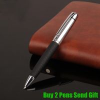 Classic Design PU Leather Writing Ballpoint Pen Nice Hold Feeling Brand Pen Student Pen Buy 2 Send Gift Pens