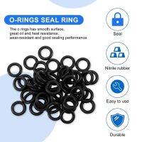 O250 pieces black Nitrile rubber O Ring Seals Washers