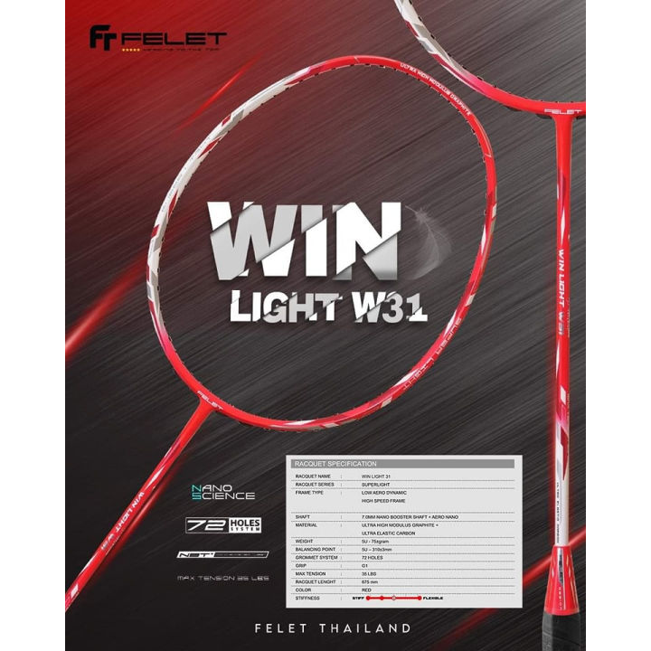 win-light-w31-ไม้แบดซีรี่ยส์-super-light