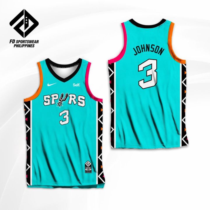 SAN ANTONIO SPURS 2023 NBA CITY EDITION JOHNSON SOCHAN DUNCAN GINOBILI ...