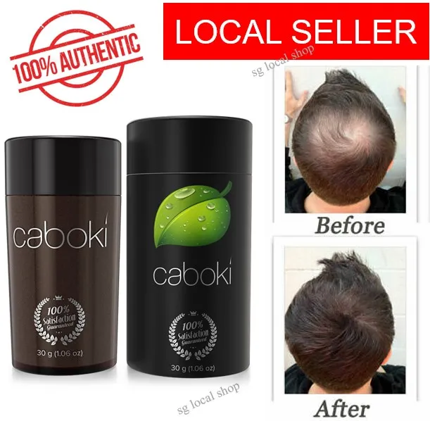 AUTHENTICITY CODE] Caboki 100% Original 30g Hair Building Fibers Hair Loss  Treatment Volumizing Hair Concealer | Lazada Singapore