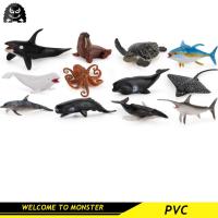 Monster โมเดลสัตว์ทะเล Tuna ไขปลาวาฬ Walrus Sea เต่าของเล่นสัตว์ตัวเลขการกระทำ Figurine PVC Miniature Collection ตัวตุ๊กตาแอคชั่นการศึกษาของเล่นเด็กของเล่น