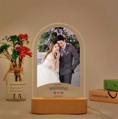 Happylife โคมไฟ Portrait Die-Cut ของขวัญวันเกิด ของขวัญให้แฟน วาเลนไทน์ แต่งงาน วันครบรอบ